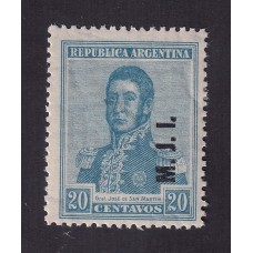 ARGENTINA SERVICIO OFICIAL GJ 398 ESTAMPILLA NUEVA CON GOMA U$  5